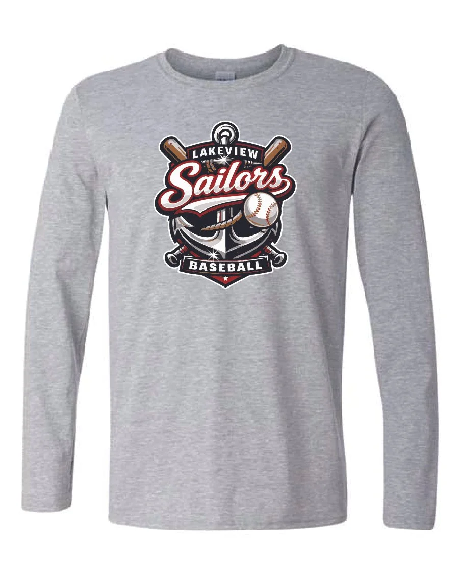 Sport Grey Gildan Softstyle Long Sleeve T-Shirt #64400-3311