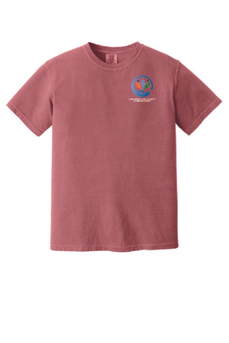 Crimson Comfort Colors® Heavyweight Ring Spun Tee #1717