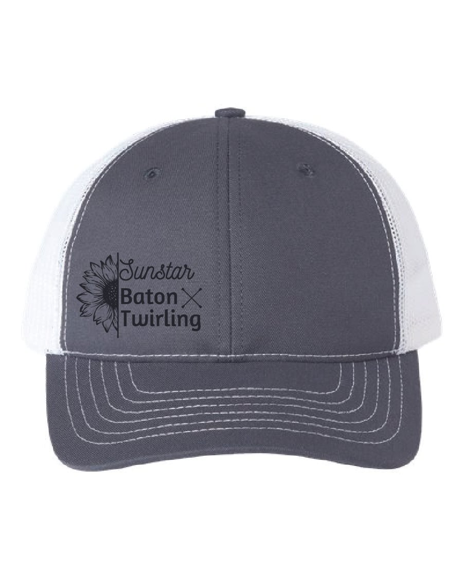 Charcoal/White Classic Caps USA-Made Trucker Cap #USA100