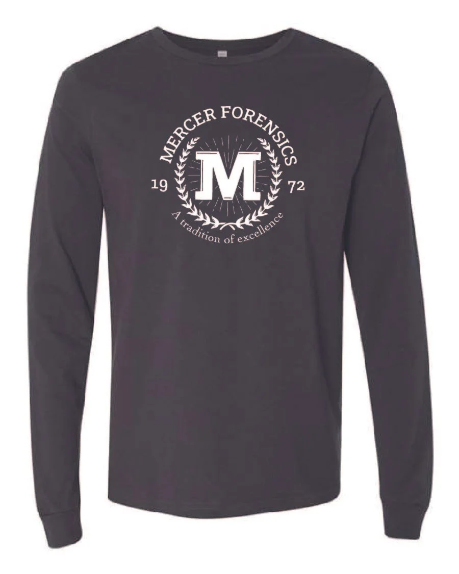 Dark Grey BELLA + CANVAS Unisex Jersey Long Sleeve Tee #3501, D2