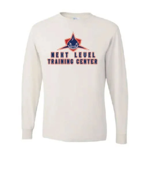 White Jerzees Dri-Power 50/50 Long Sleeve T-Shirt #29LS, D2