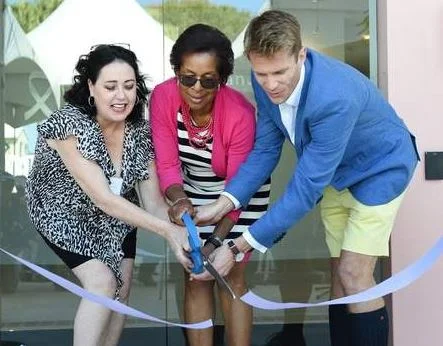From left, Bermuda Cancer and Health Centre executive director Tara Curtis, health and seniors minister Jeanne Atherden and BCHC medical director and clinical oncologist Chris Fosker. Photo taken by Akil Simmons