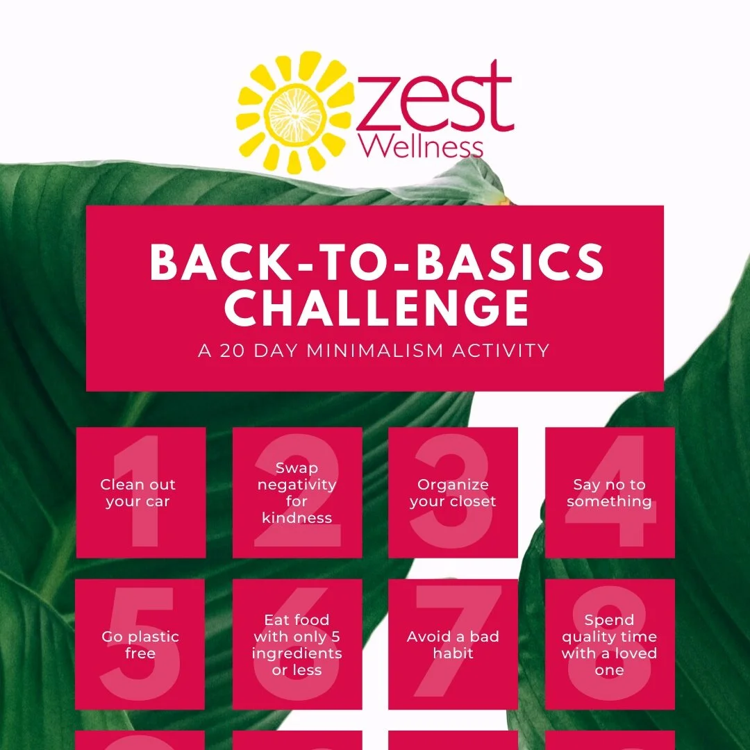 20 Days of Back-to-basics: Minimalism Challenge