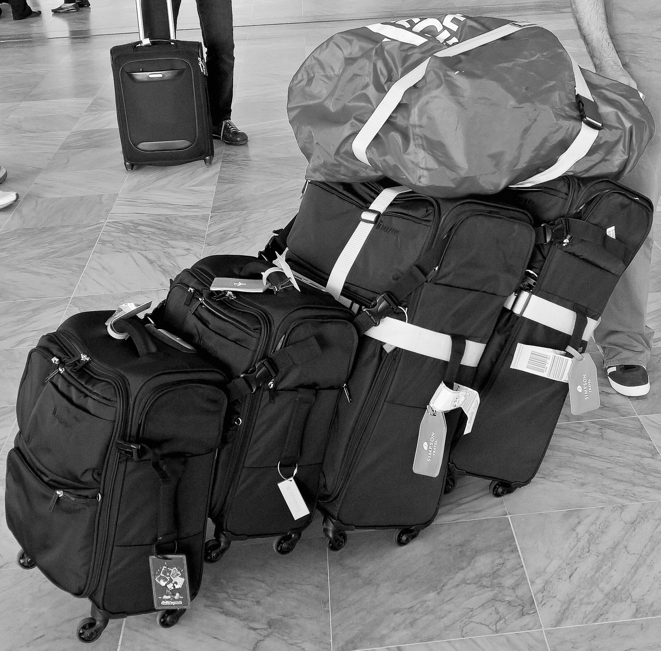 'it' Luggage from Matalan - simply click them together and pull all your luggage along together!
