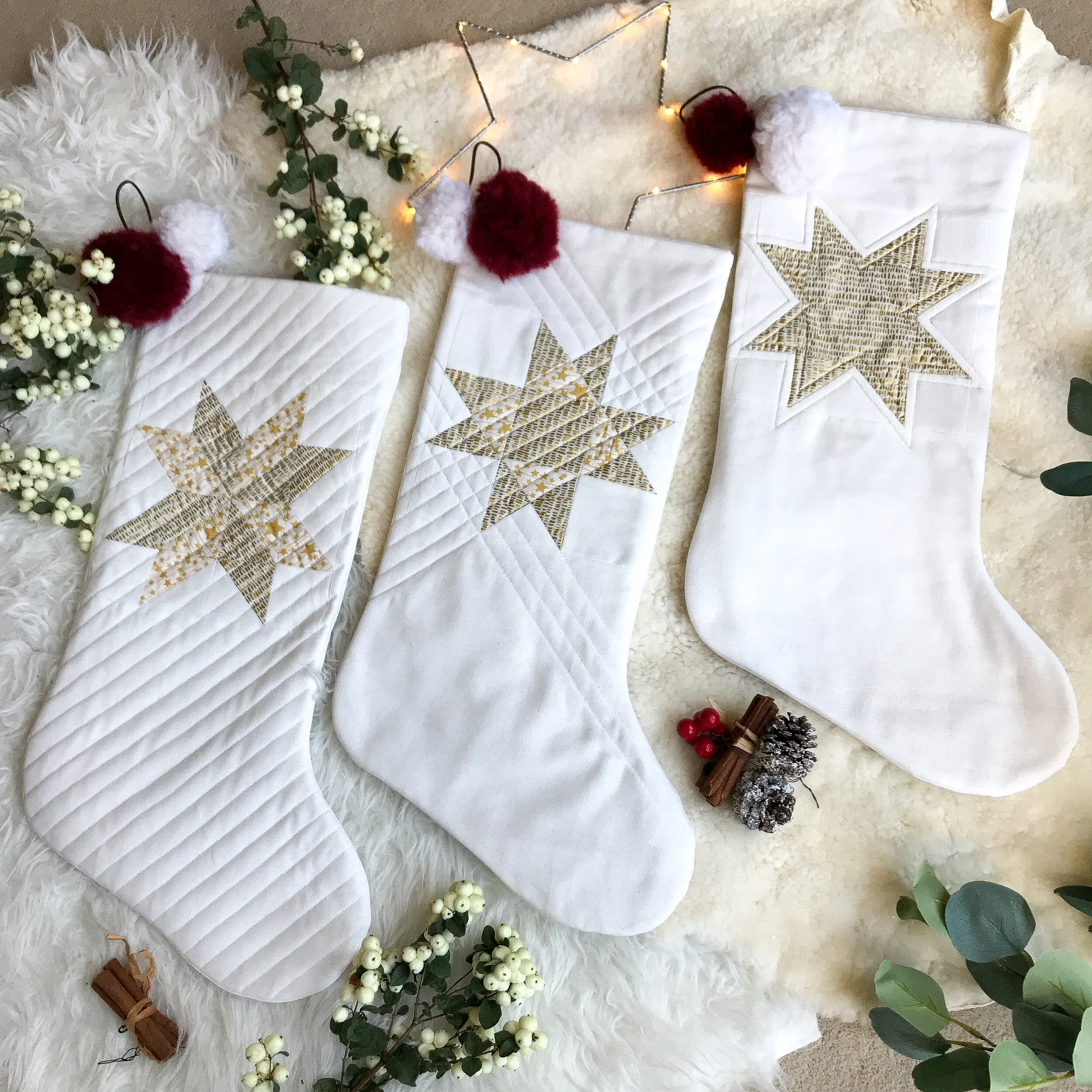 Quilted Star Stocking Pattern