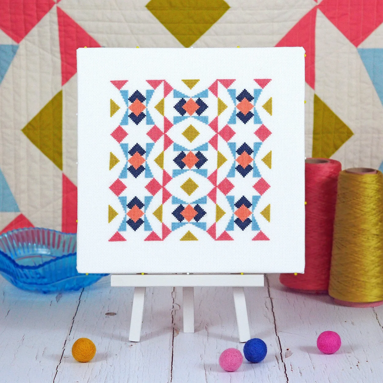 Collider Quilt a cross stitch pattern — MADE JUST SEW