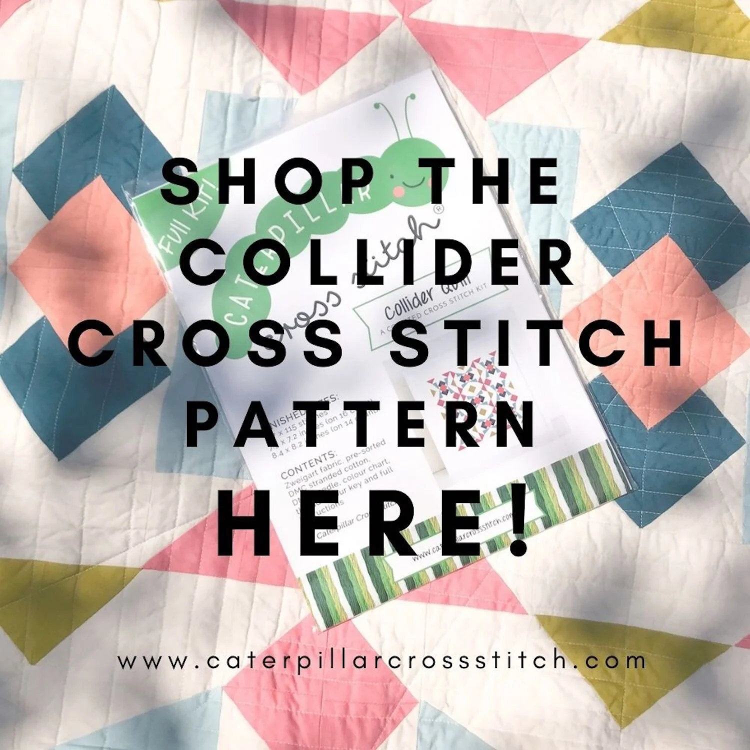 Collider Quilt becomes a cross stitch pattern — MADE JUST SEW