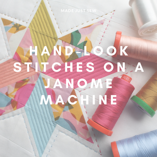 Hand Look Stitches using a sewing Machine!