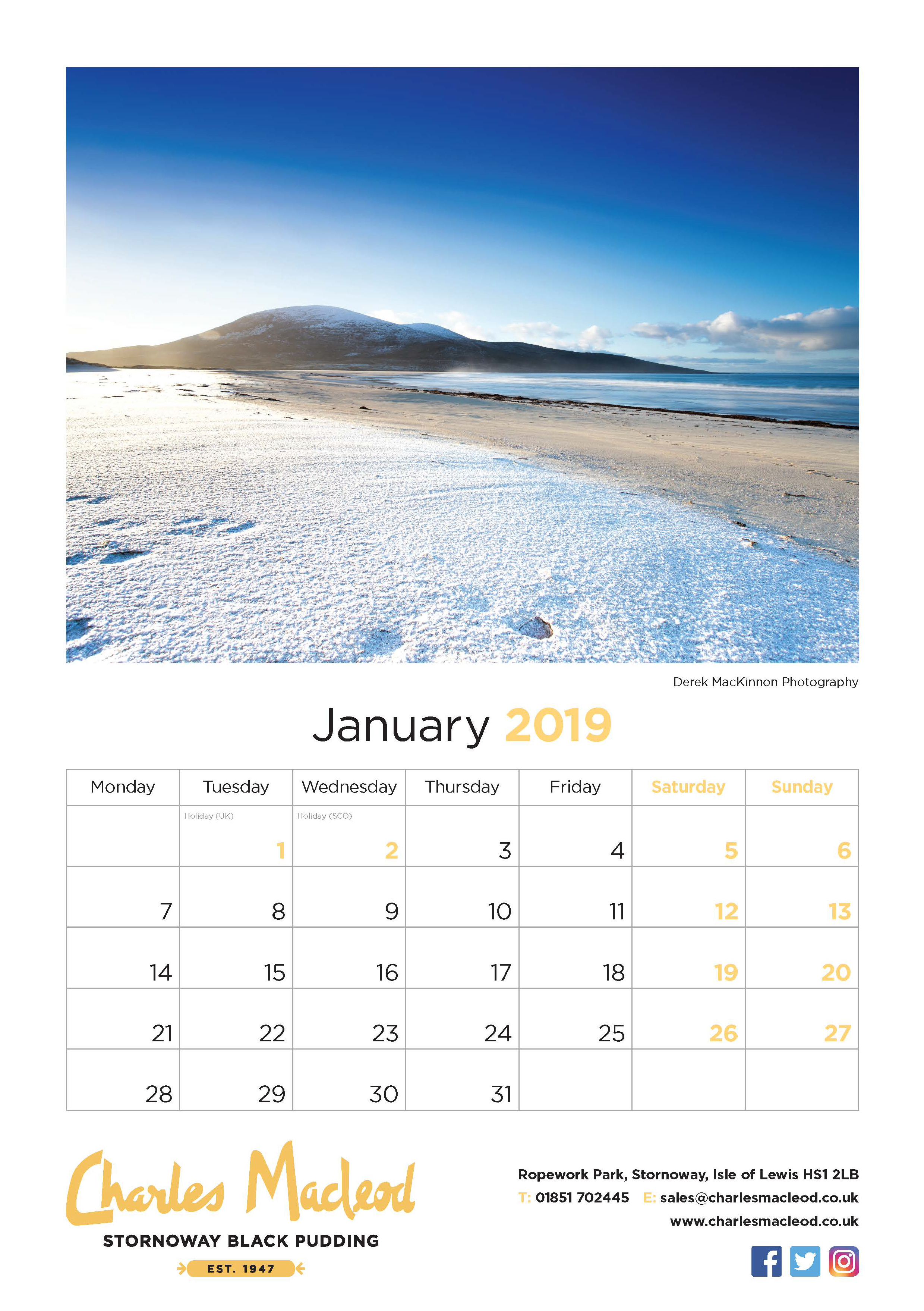 Wall Calendar A4