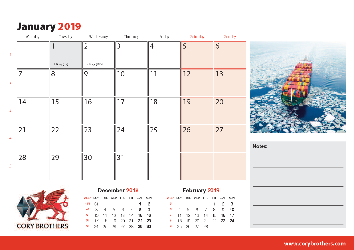 Desk Calendar A5