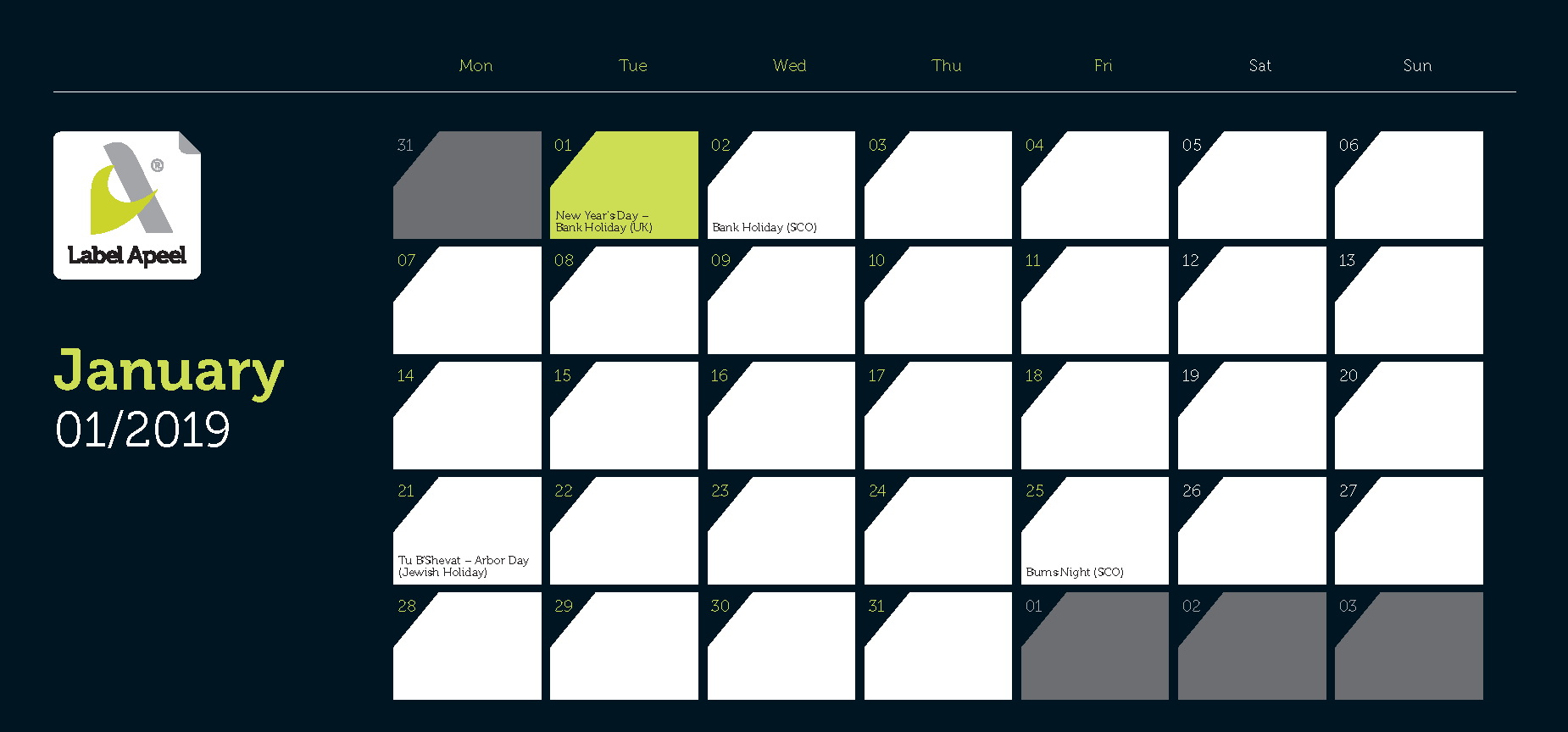 Desk Calendar