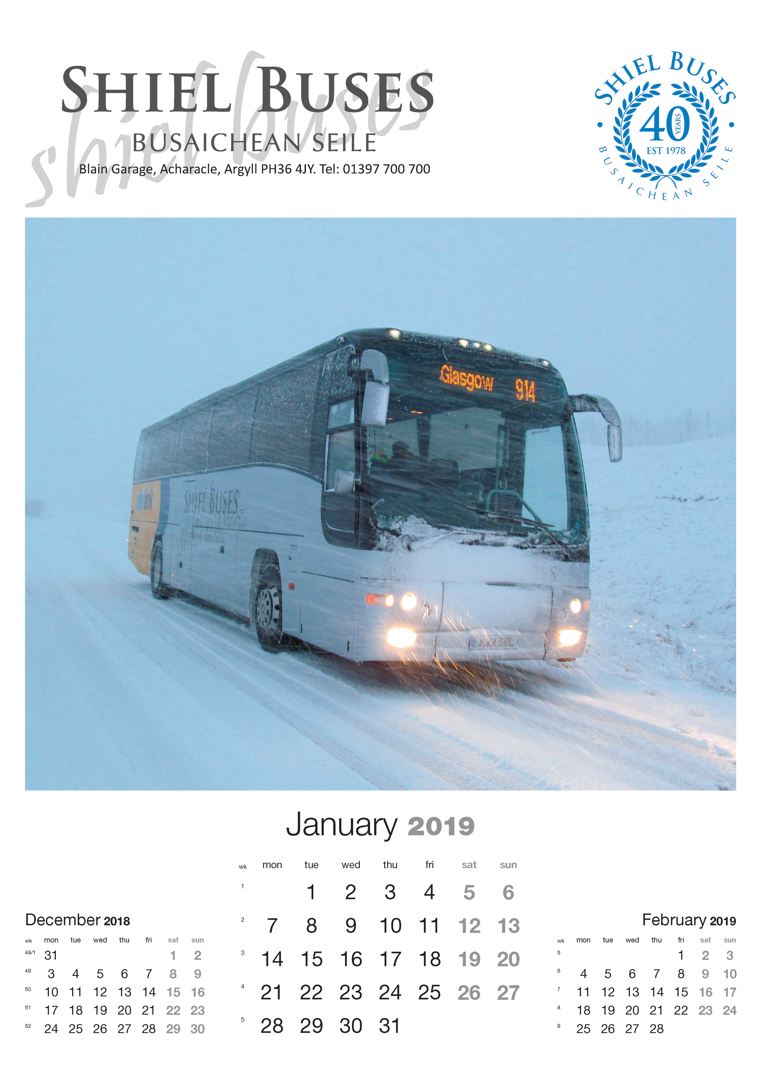 Wall Calendar A3