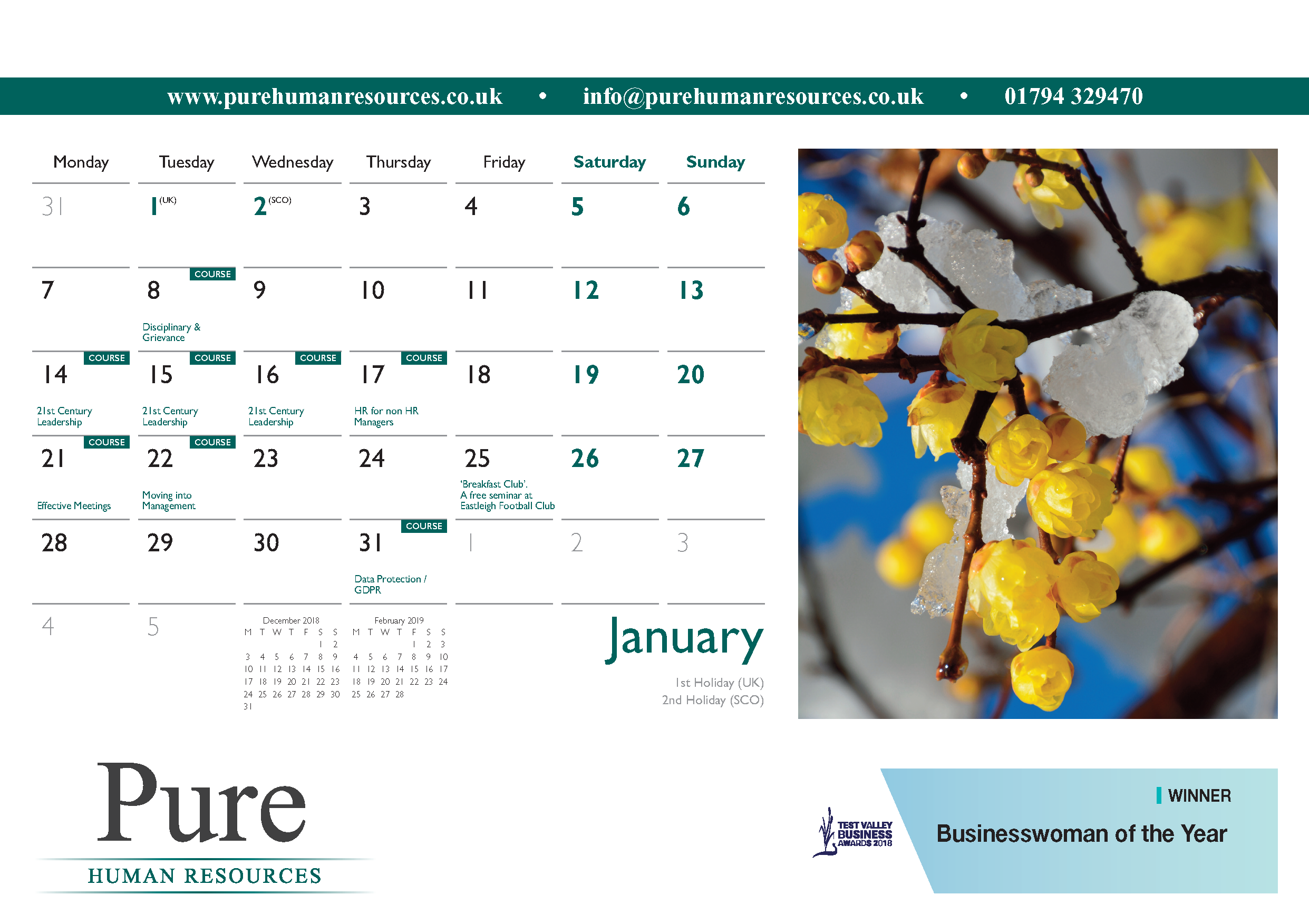 Desk Calendar A5