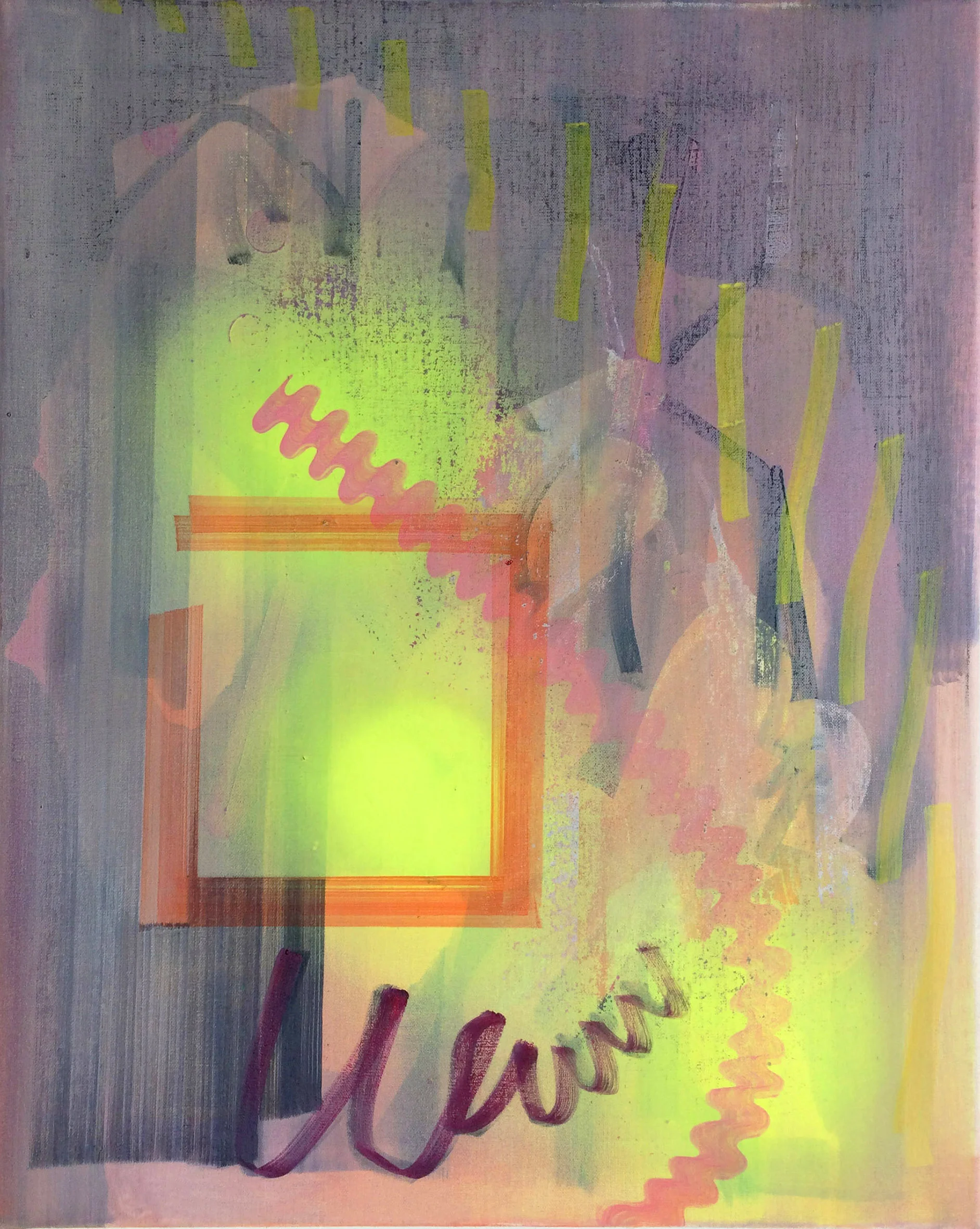 Grids, oil on linen, 51cm x 41cm, 2016