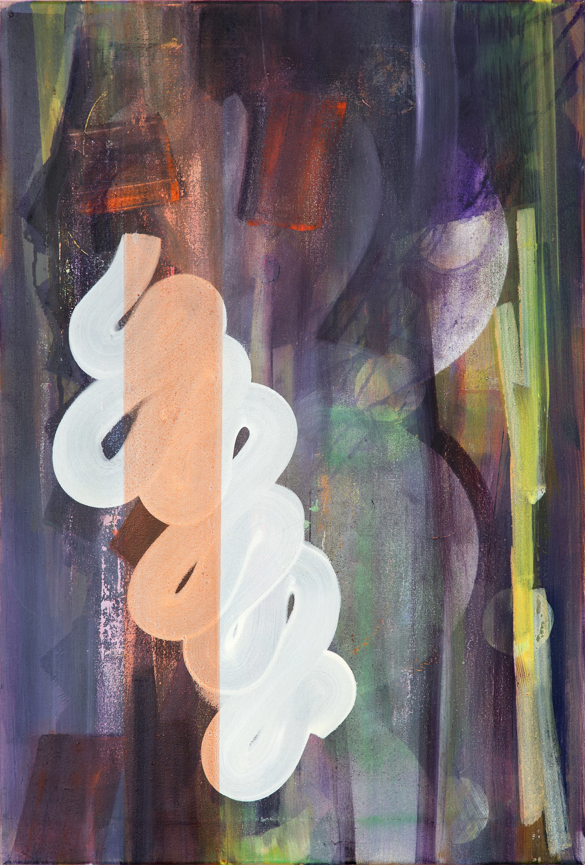 Hard Copy 2, oil on linen, 75cm x 45cm, 2015