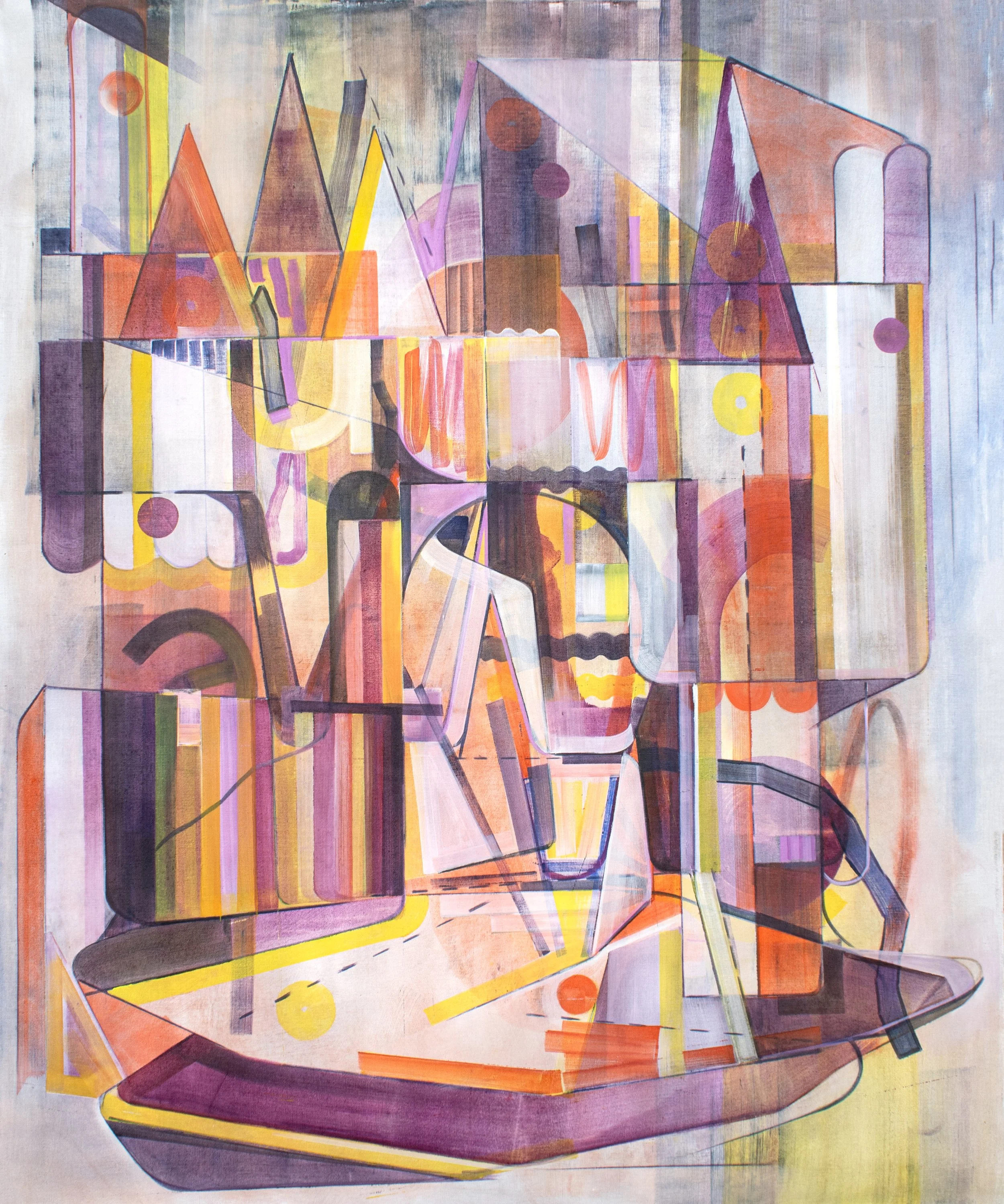  Progress, oil on linen, 129cm × 100cm, 2026 