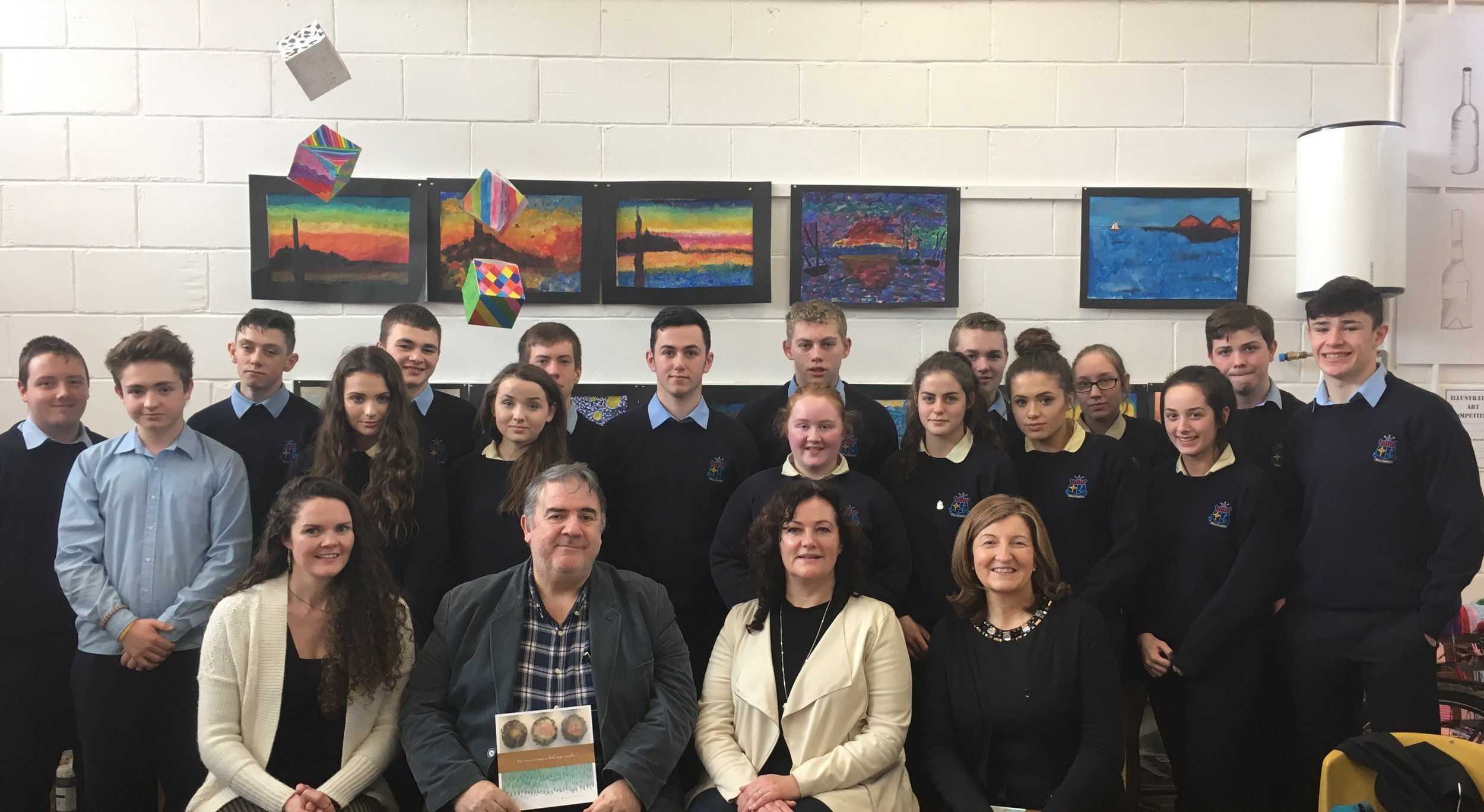  Transition year art students of Mercy Secondary school Ballymahon commenced an innovative and creative art project with visiting Glass Artist Michelle O&amp;#39; Donnell.&nbsp;During this project the transition year students will get the opportunity