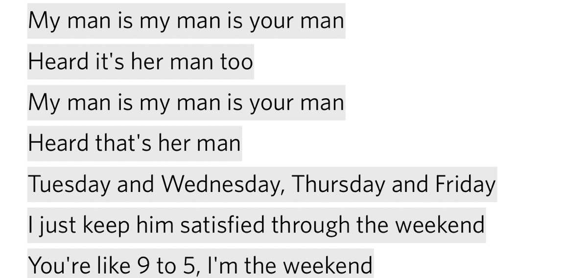 - "THE WEEKEND"