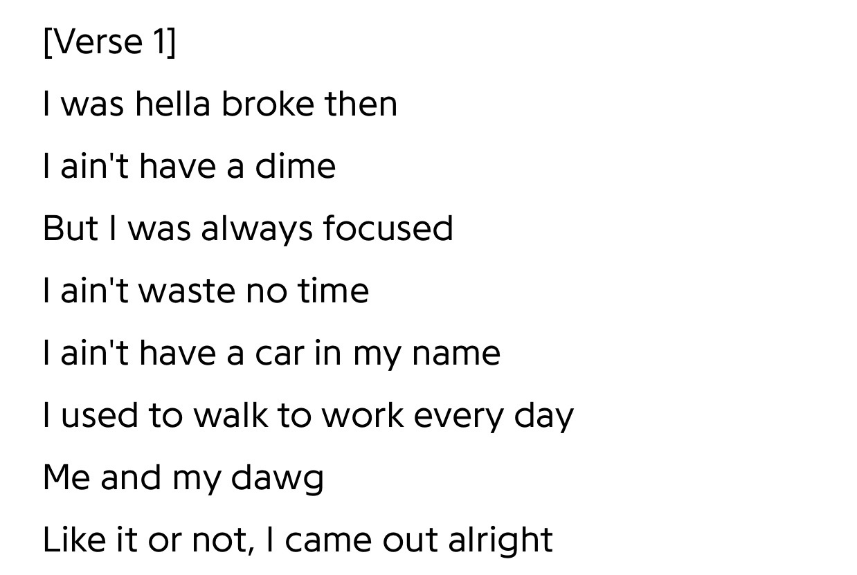 - Brent Faiyaz in "Gang Over Luv"
