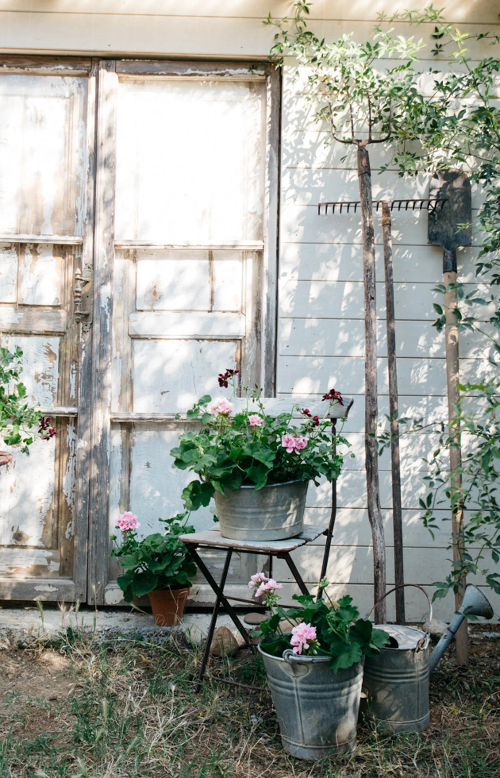 il giardino rurale: la zona degli attrezzi.