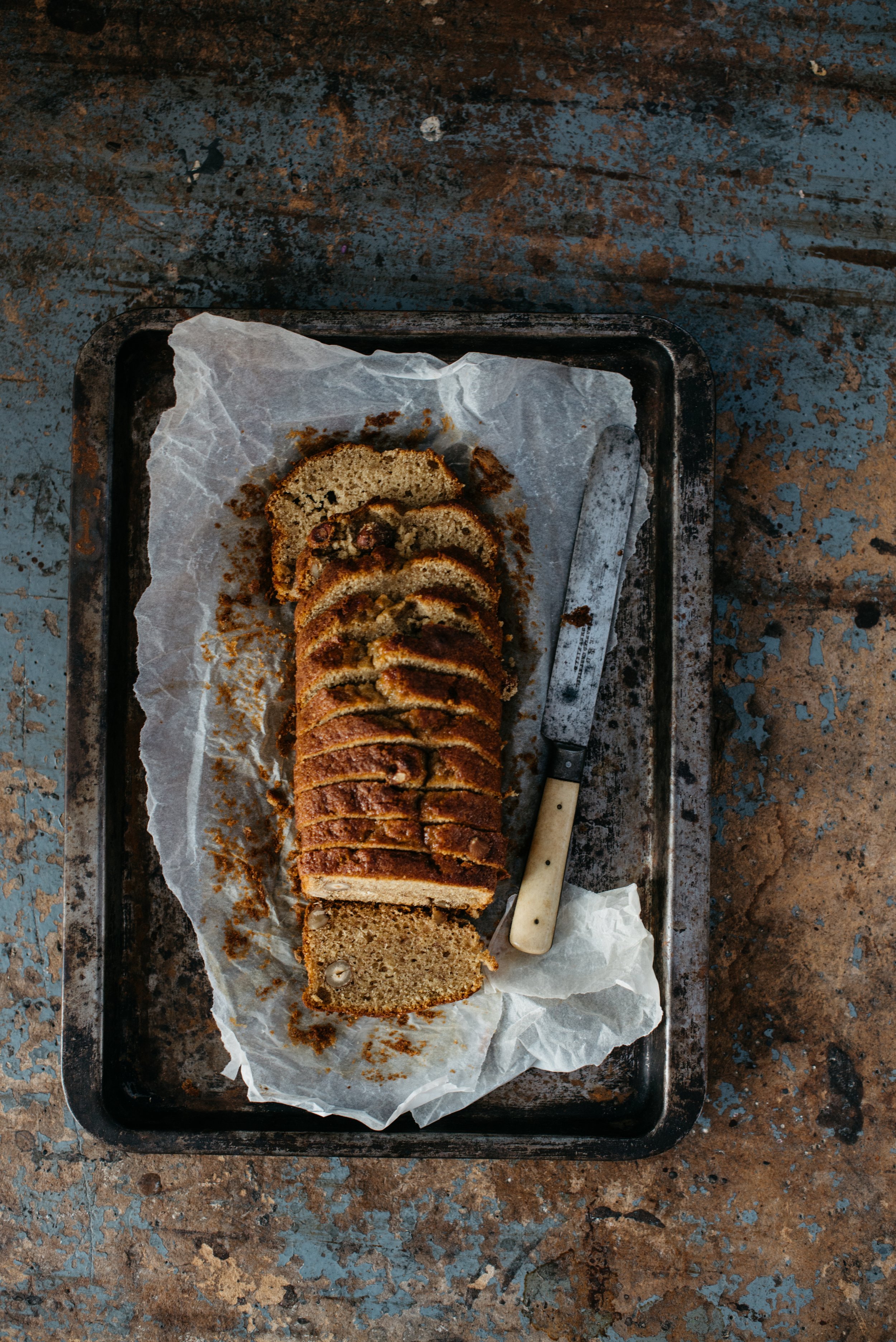 banana bread con nocciole