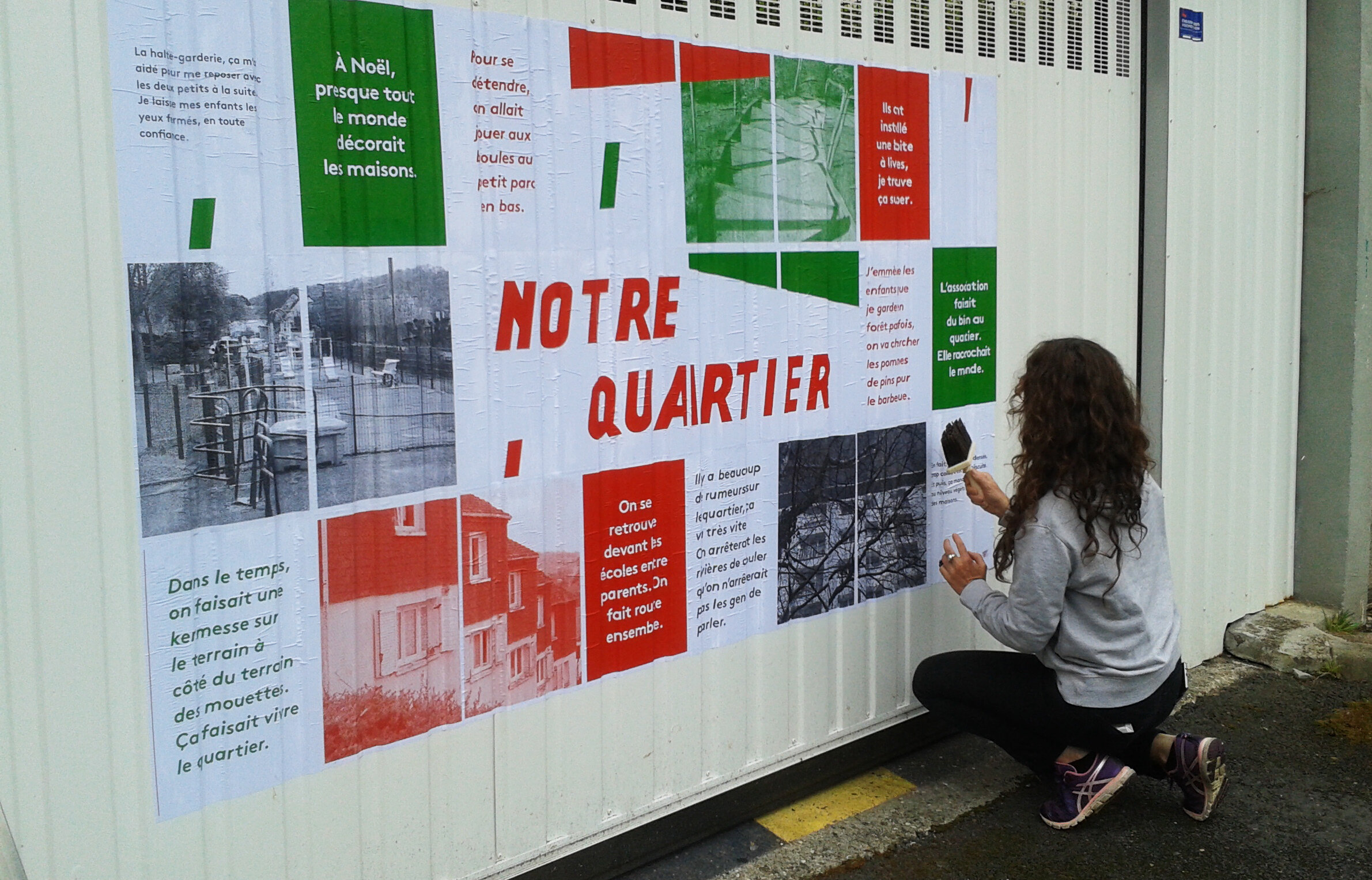 Projet porté par l’association Les Cueilleurs d’Histoires qui a recueilli le témoignage des habitants du quartier St exupery de la ville de Lillebonne. Conception graphique: Une pierre à l’édifice.