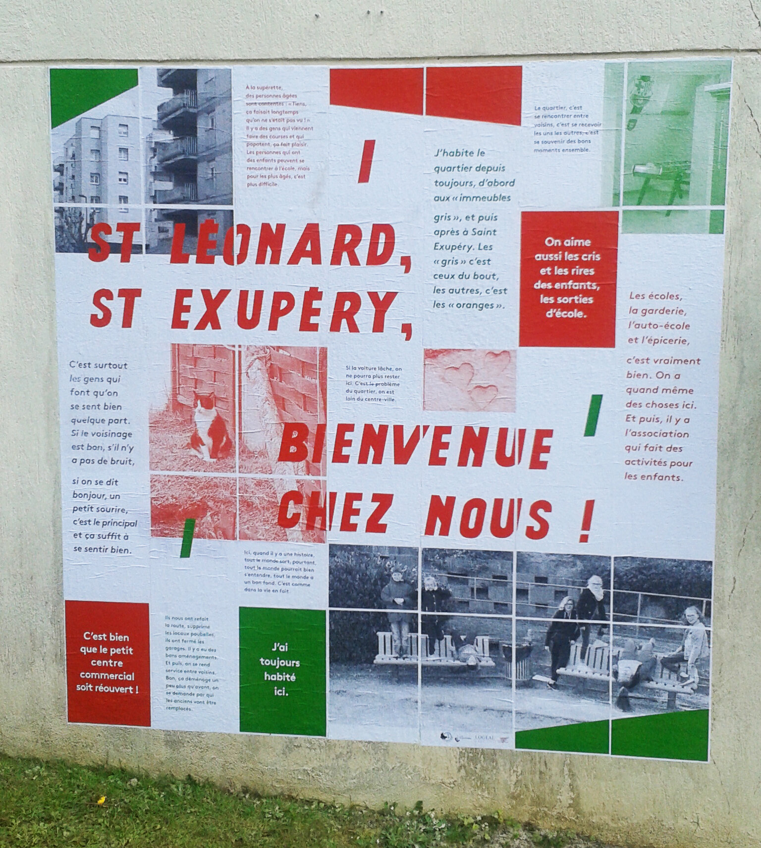 Projet porté par l’association Les Cueilleurs d’Histoires qui a recueilli le témoignage des habitants du quartier St exupery de la ville de Lillebonne. Conception graphique: Une pierre à l’édifice.