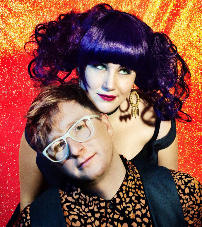 In The New Yorker Magazine with wife Lauren Worsham. Photo by Pari Dukovic.