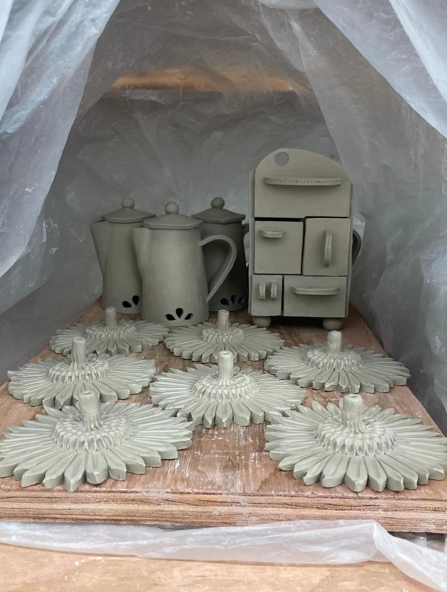 Today was studio day! I didn&rsquo;t take many pictures because these days are so precious. It is 11 hours of hustling to get as much as I possibly can done. After which I collapse. One of the sweetest parts is getting to spend time with the open stu