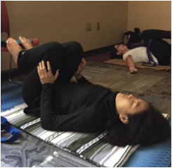 Restorative pose - Legs in the chair