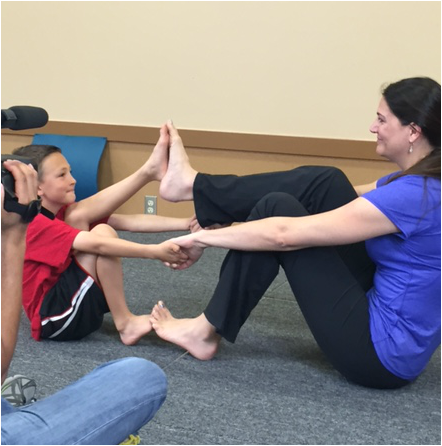 Boat Pose - Navasana - with Partner