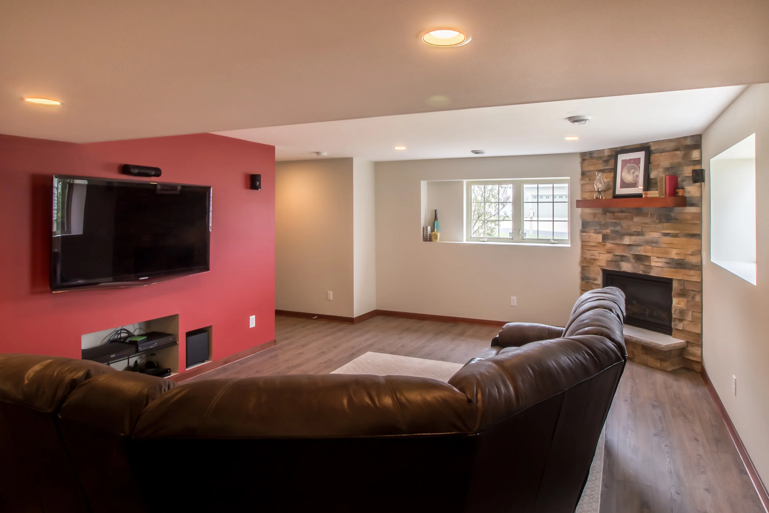 Remodeled Basement With Wet Bar — Degnan Design-Build-Remodel