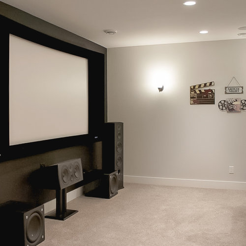 Finished Bat Home Theater Ideas
