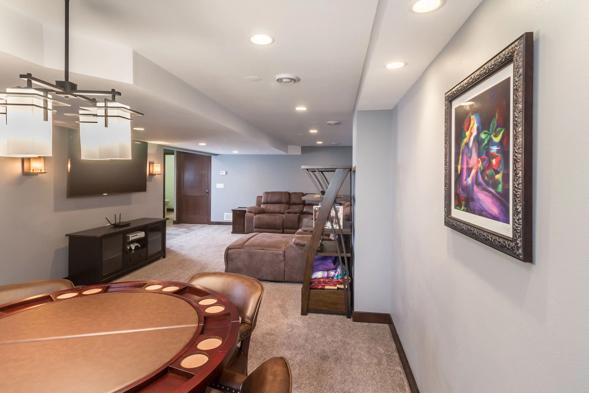 Finished Basement With Family Room Degnan Design Build Remodel - Basement Finish Madison Wi Finished Basement With Family Room Degnan Design Build Remodel - Basement Finish Madison Wi