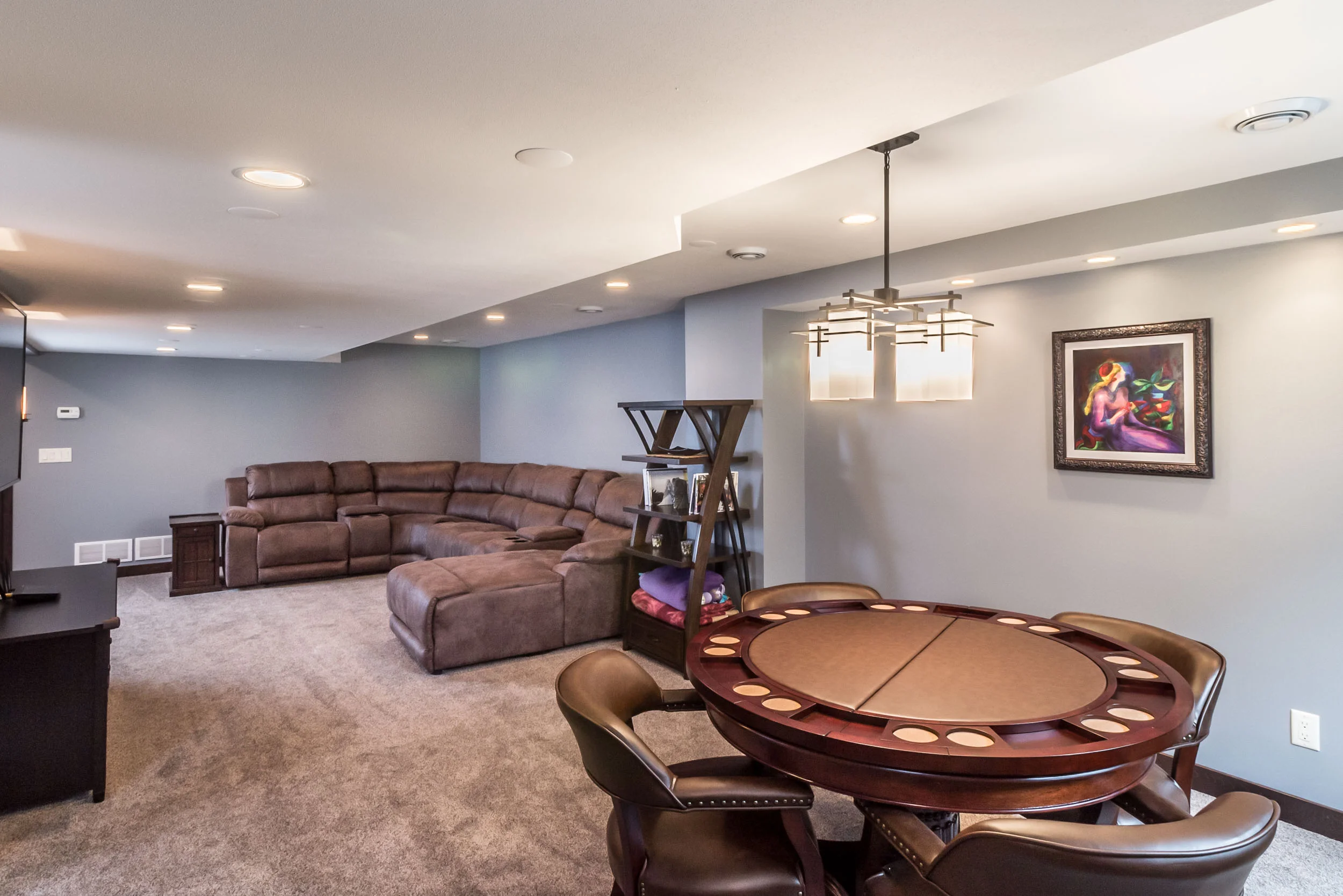 Finished Basement With Family Room Degnan Design Build Remodel - Basement Finish Madison Wi Finished Basement With Family Room Degnan Design Build Remodel - Basement Finish Madison Wi