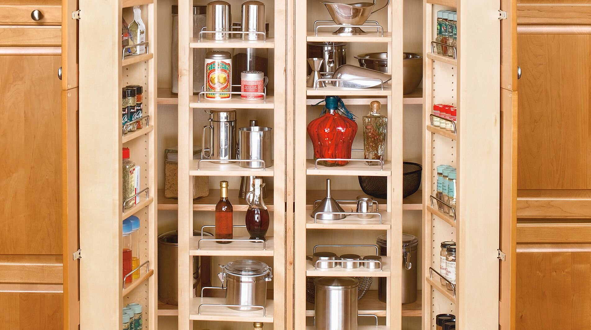 Swing-Out Multi-Storage Pantry Cabinet