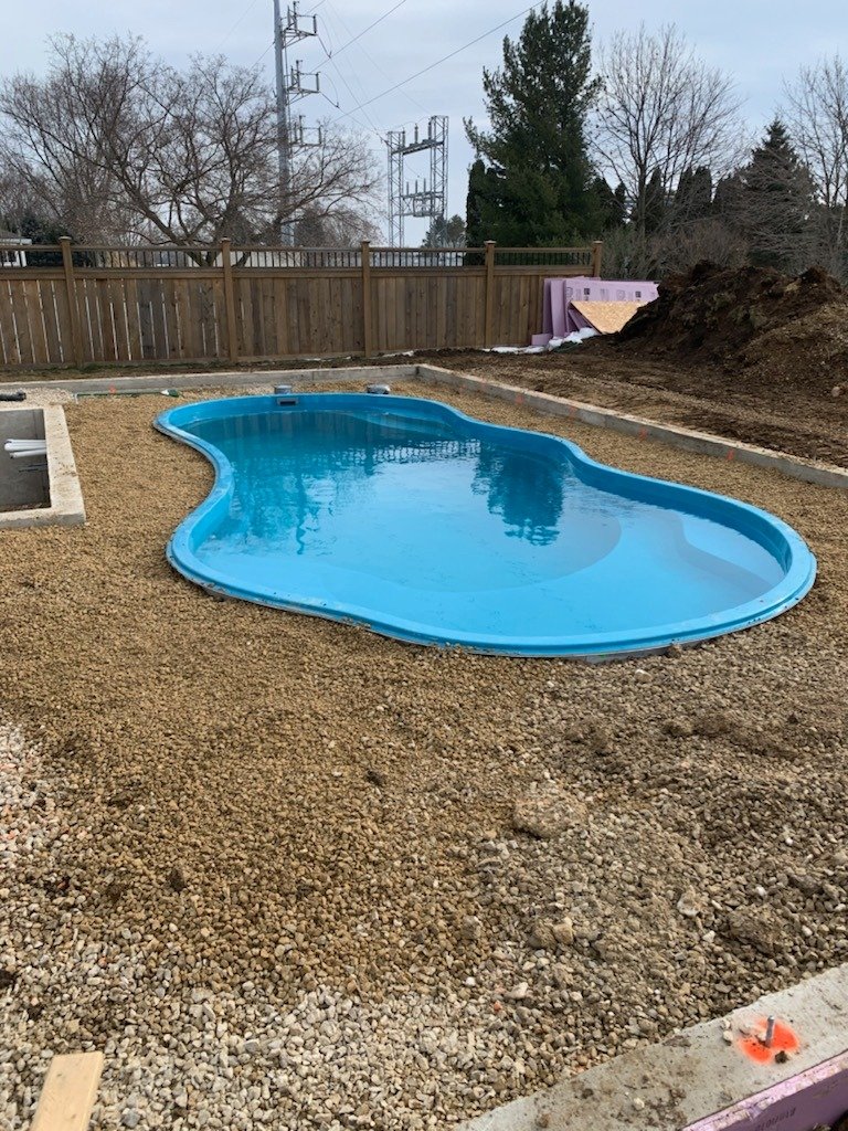 Pool Installed Before Construction