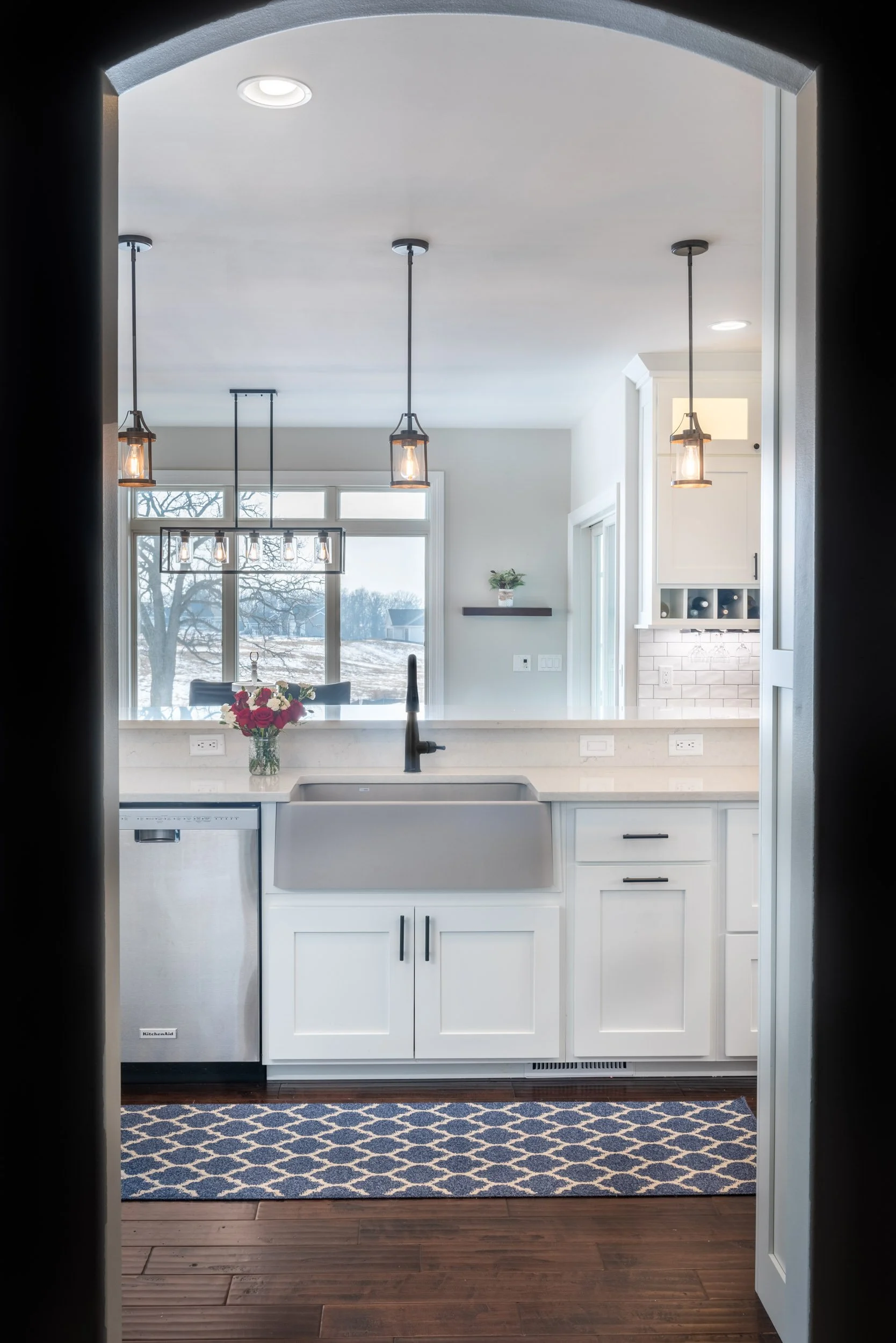 A Transitional White Kitchen Design and Remodel — Degnan Design-Build ...