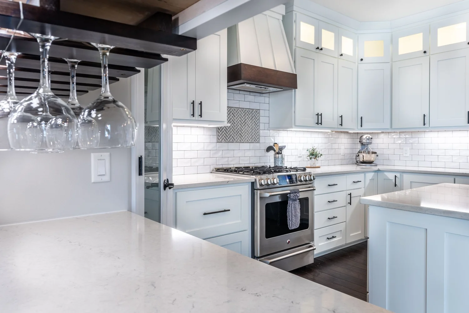 A Transitional White Kitchen Design and Remodel — Degnan Design-Build ...