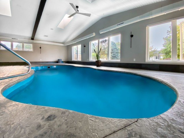 Andersen 100 series casement windows in pool addition