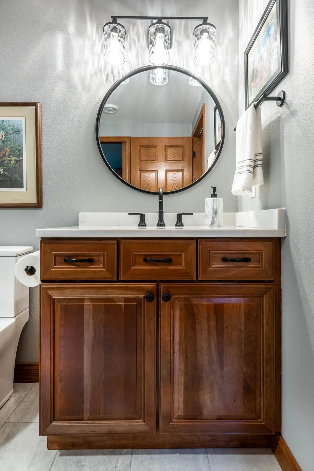 Transitional Style Ranch Gets Bathroom Renovations — Degnan Design ...