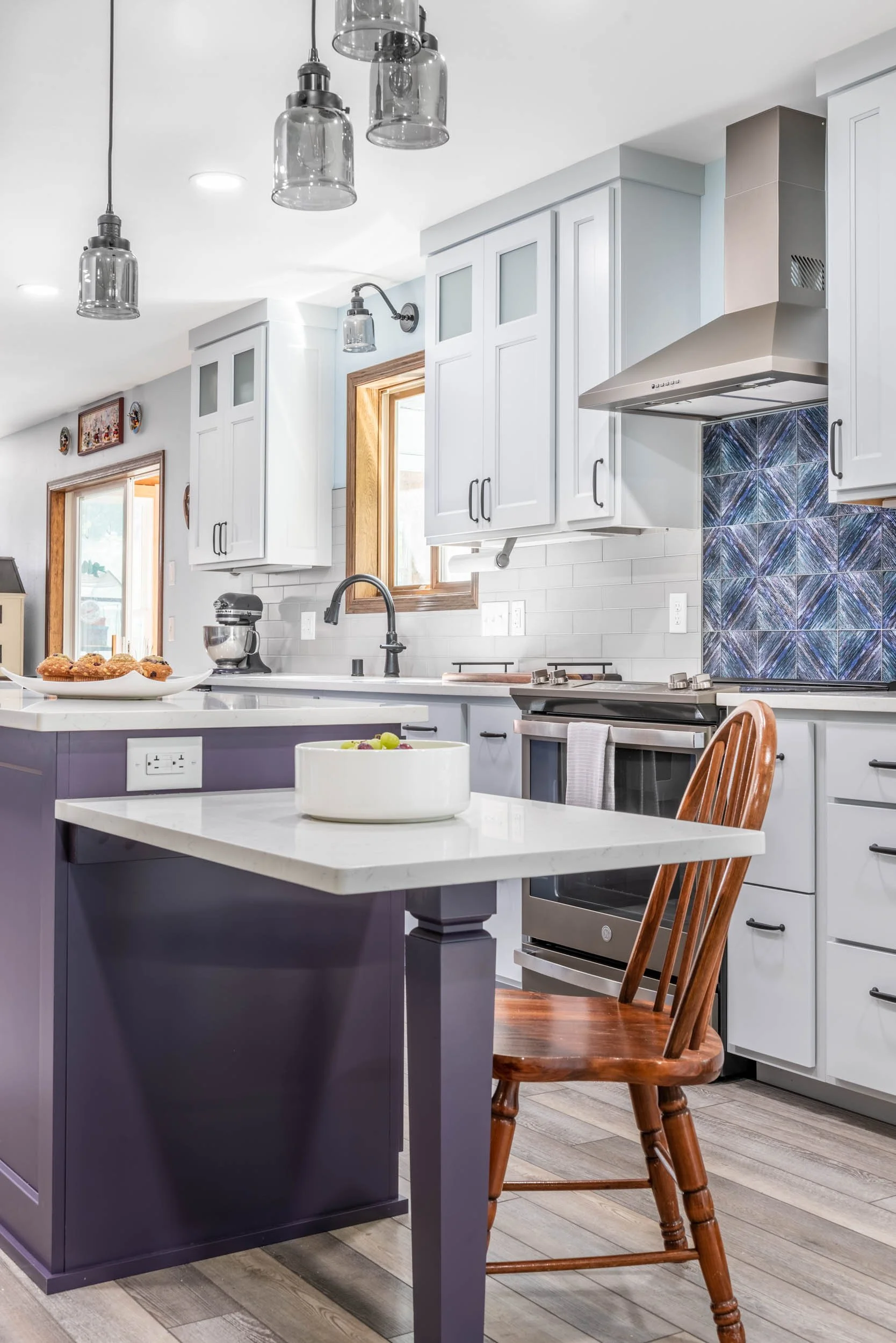 A Kitchen Renovation With A Pop of Purple — Degnan Design-Build-Remodel