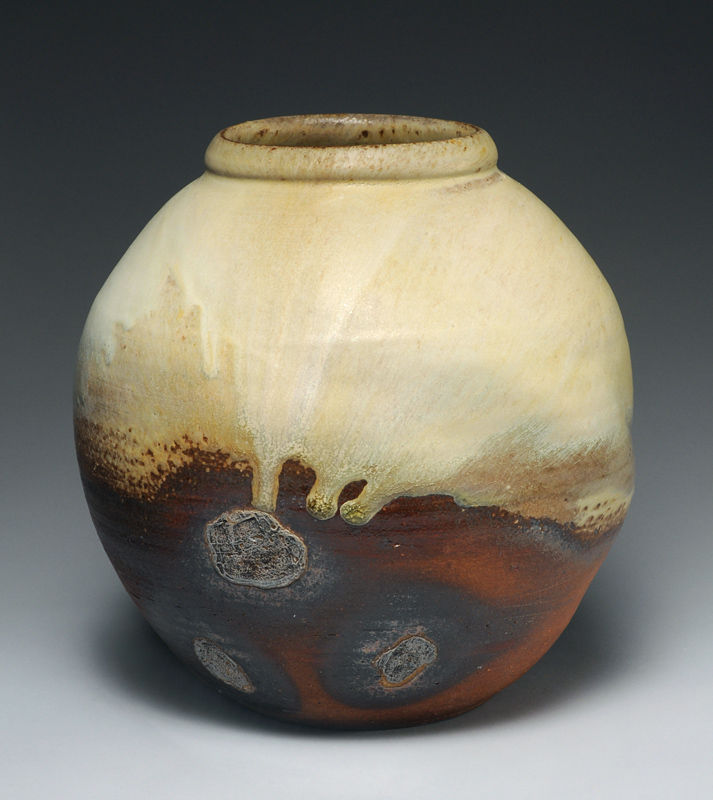 Pincus-Large jar, wood fired with ash glaze & shell marks-email.jpg