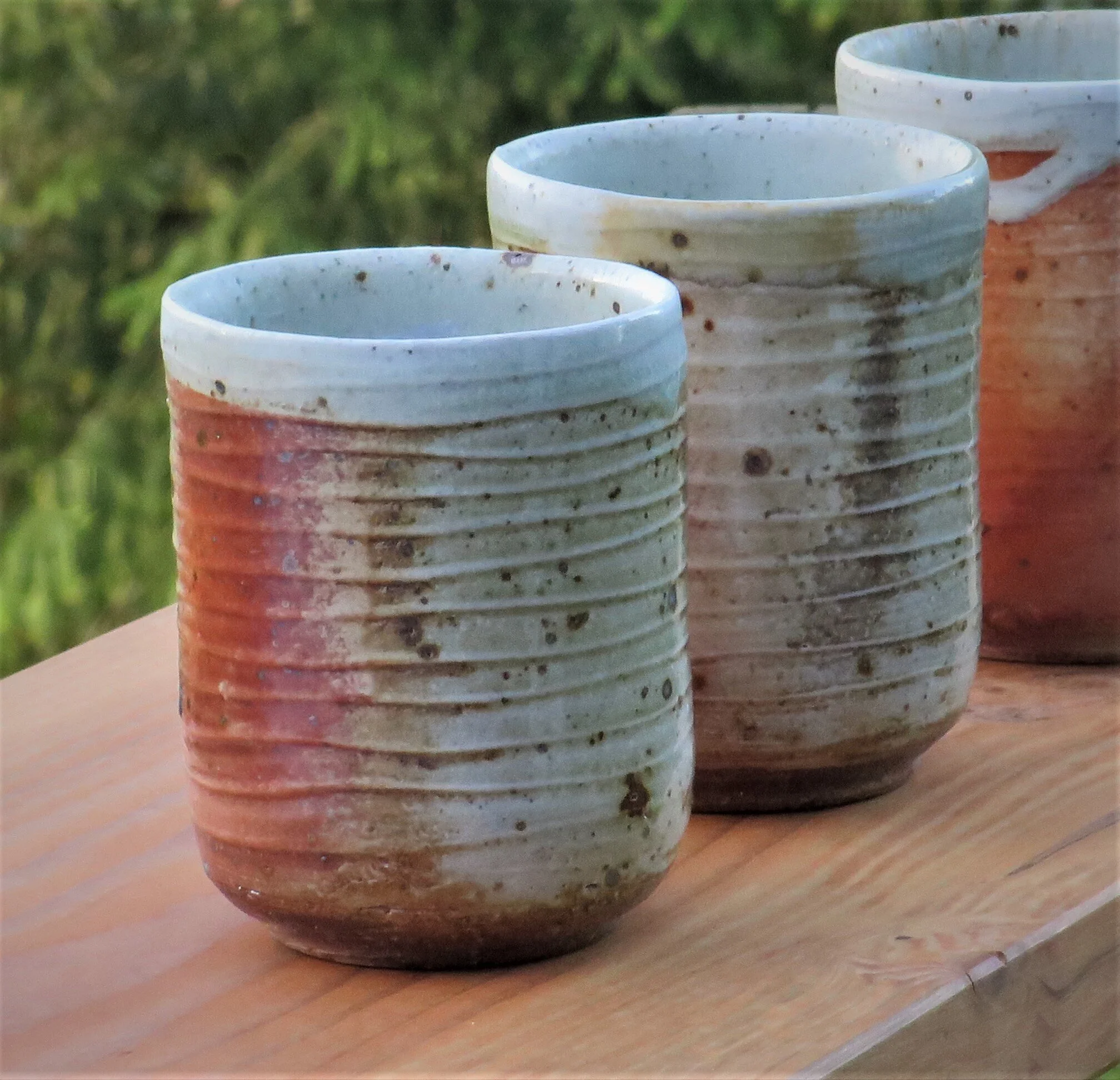 Tall teacups with shino & ash glazes-1a.JPG