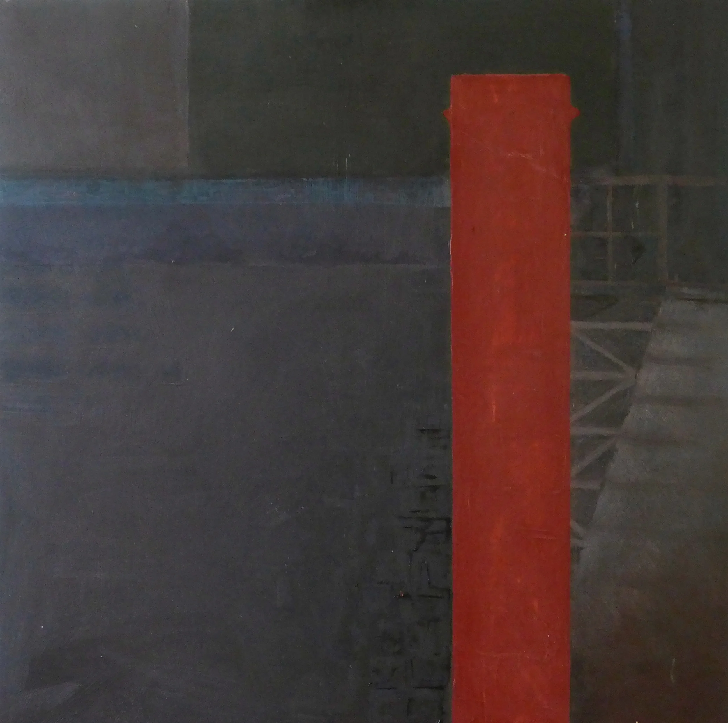   Scunthorpe  &nbsp; Oil on board &nbsp;60 x 60 cm 2017 