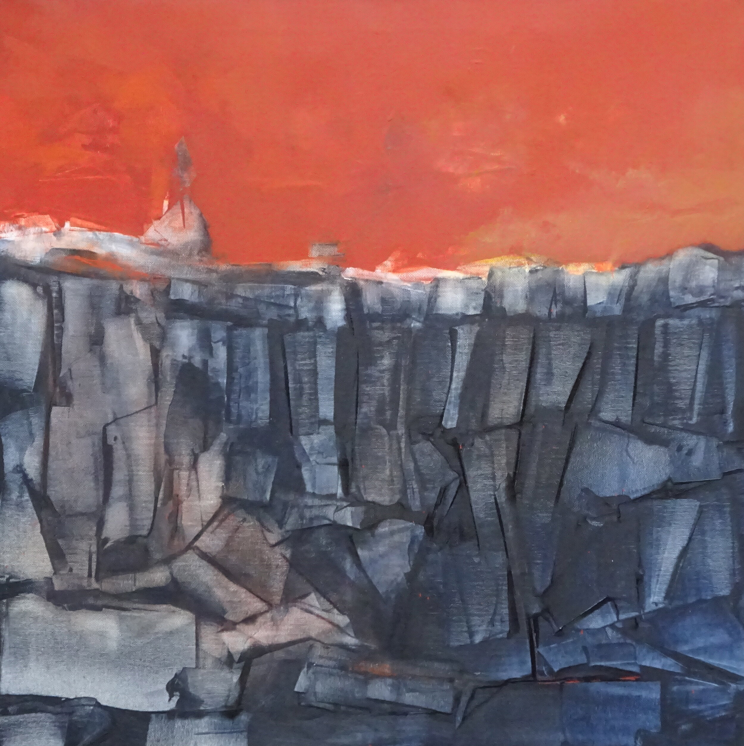 Icelandic Landscape II  Oil on canvas 2020 70x70 cms