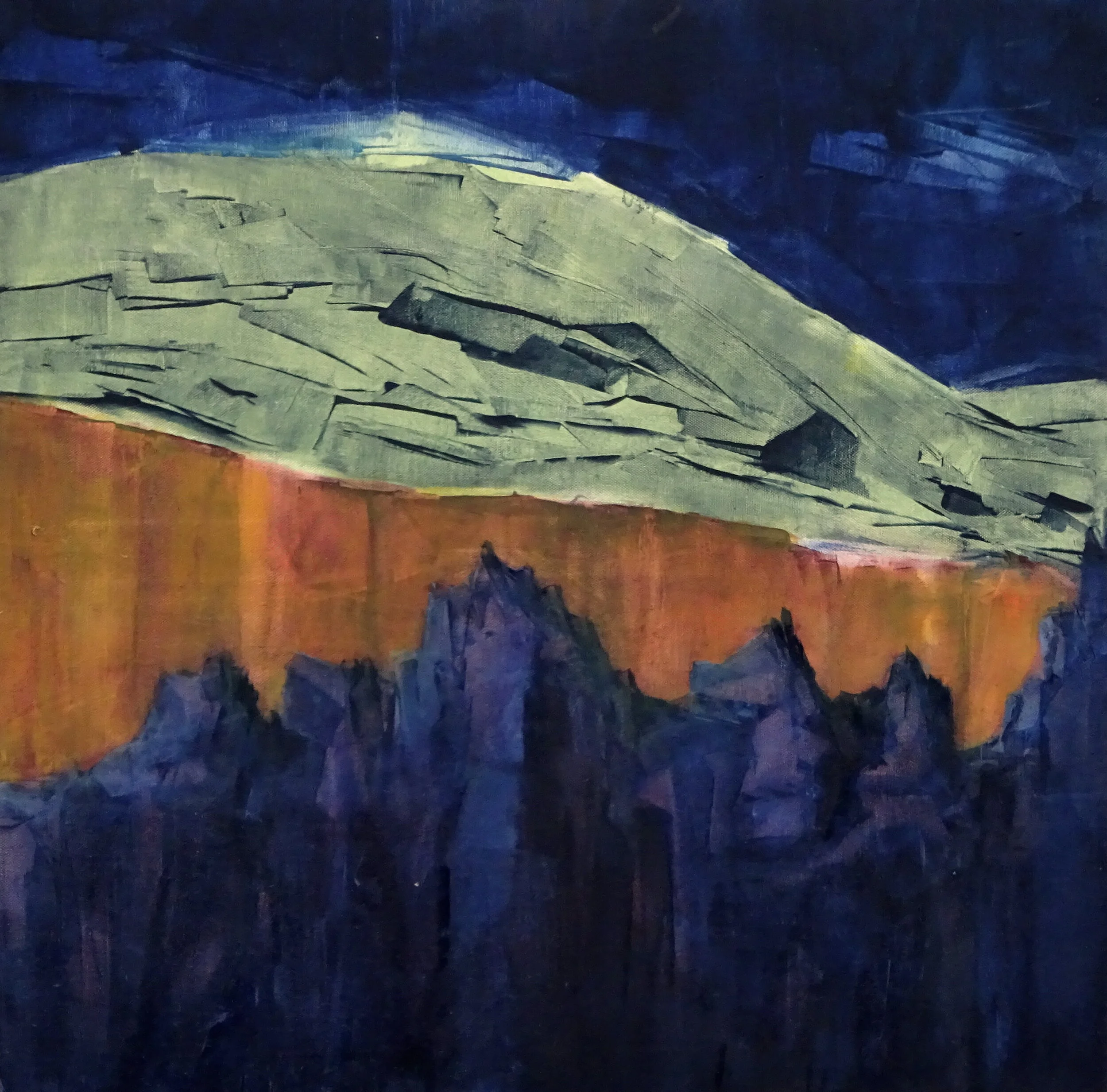 Icelandic Landscape I. Oil on canvas 2020 70X70 cms