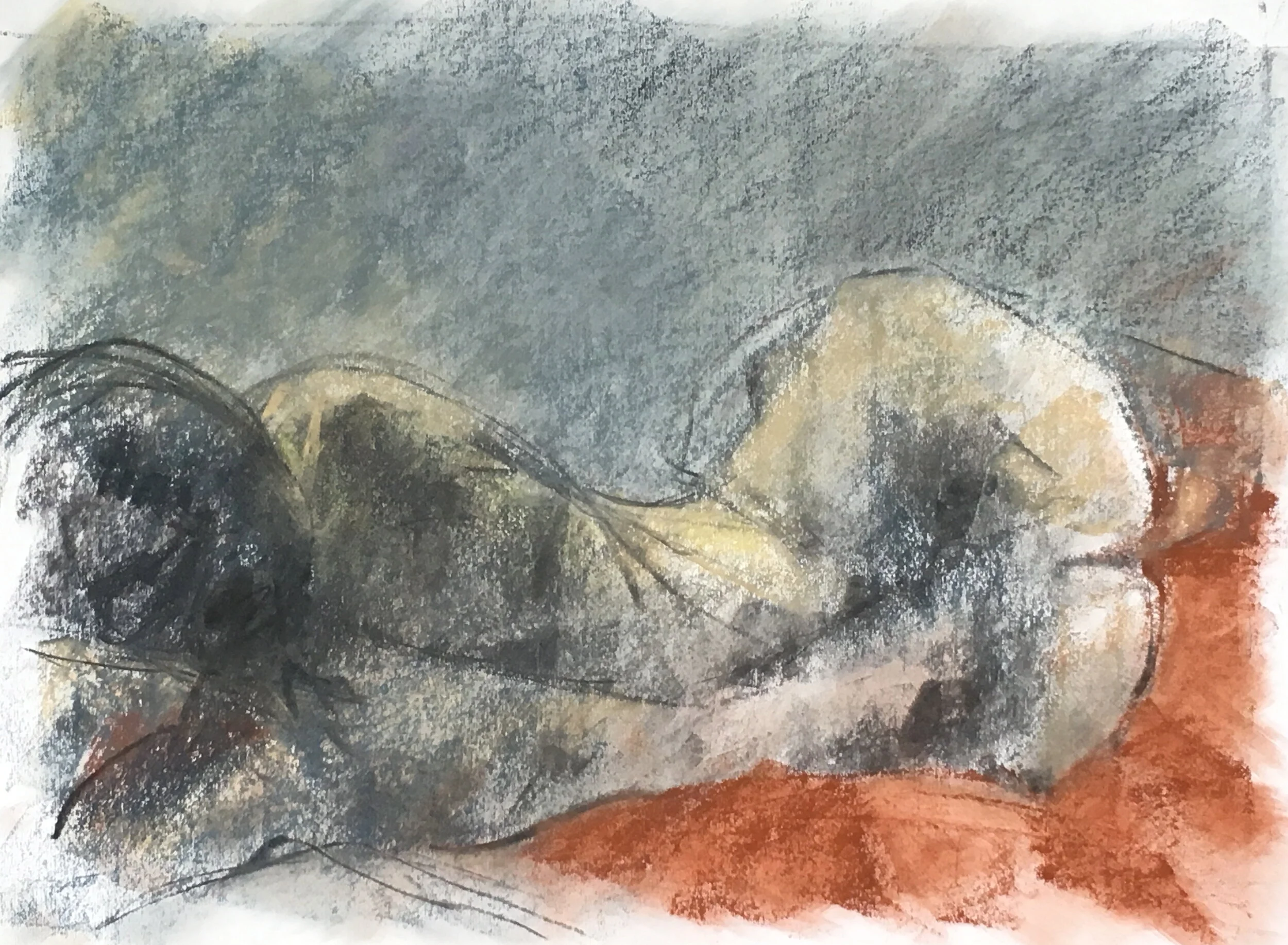 Pastel on sugar paper 2019 60x80 cms