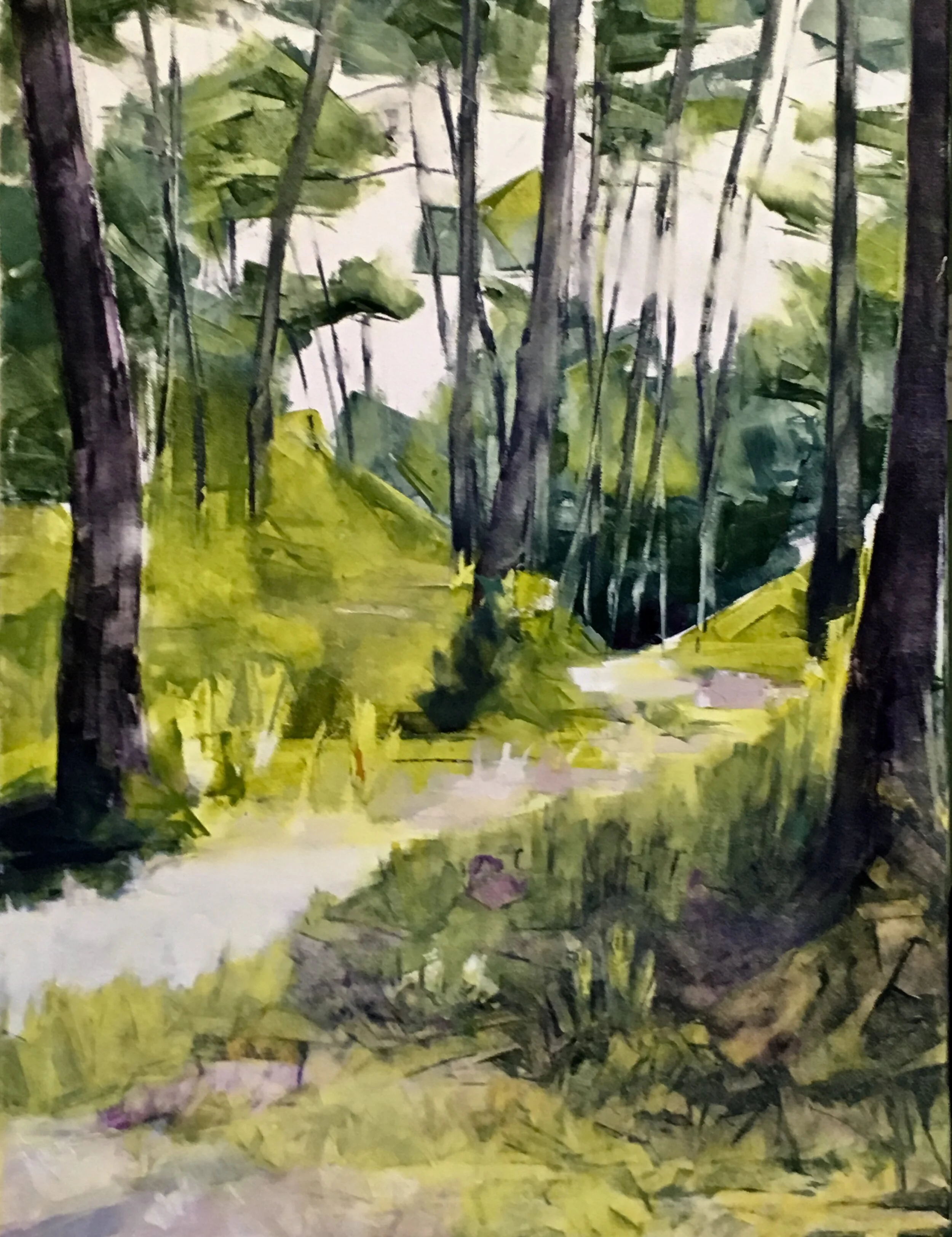 Les Landes II.   Oil on canvas 2018 60x80 cms