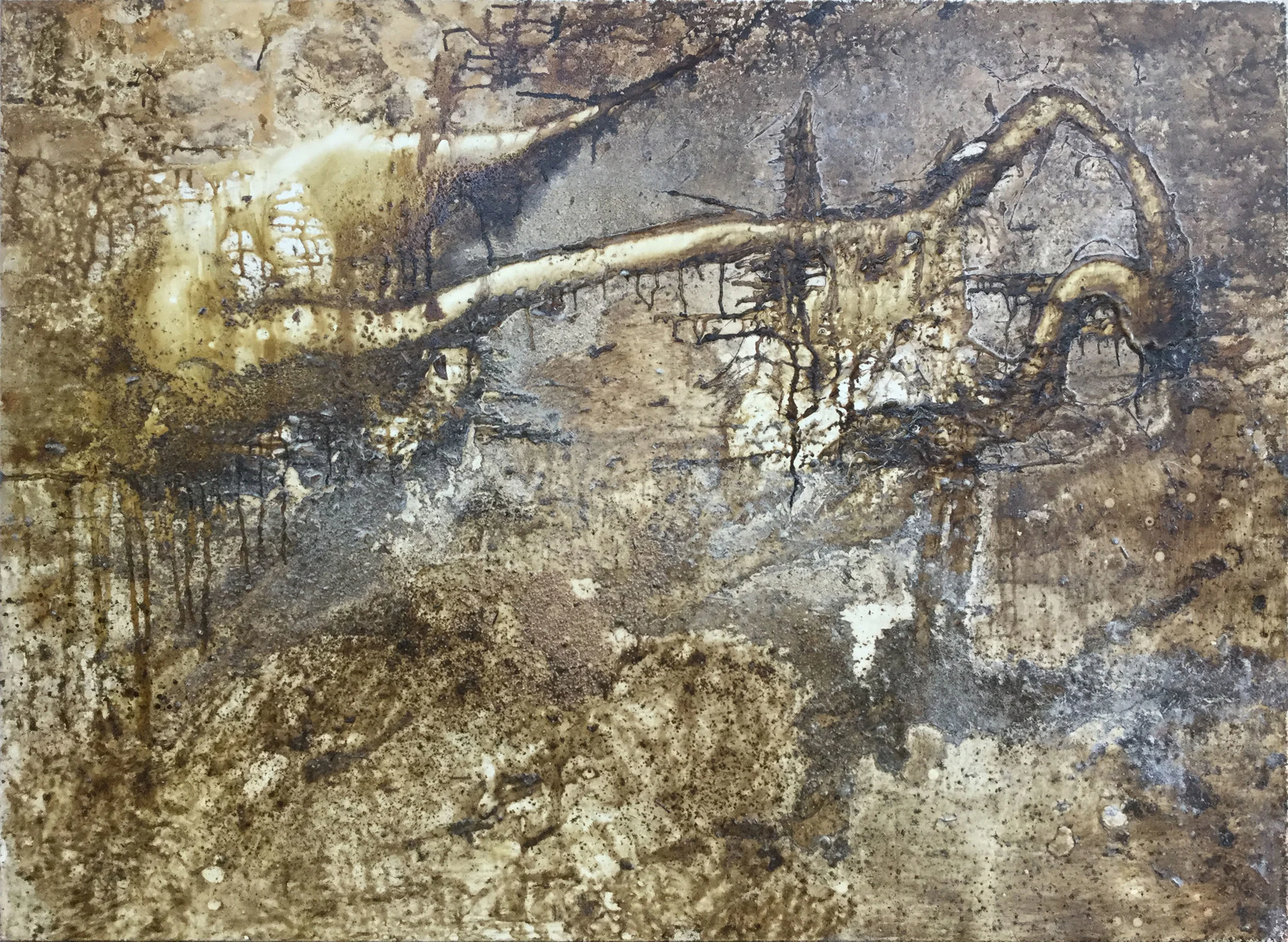 "Decomposition I" Mixed Media on Canvas